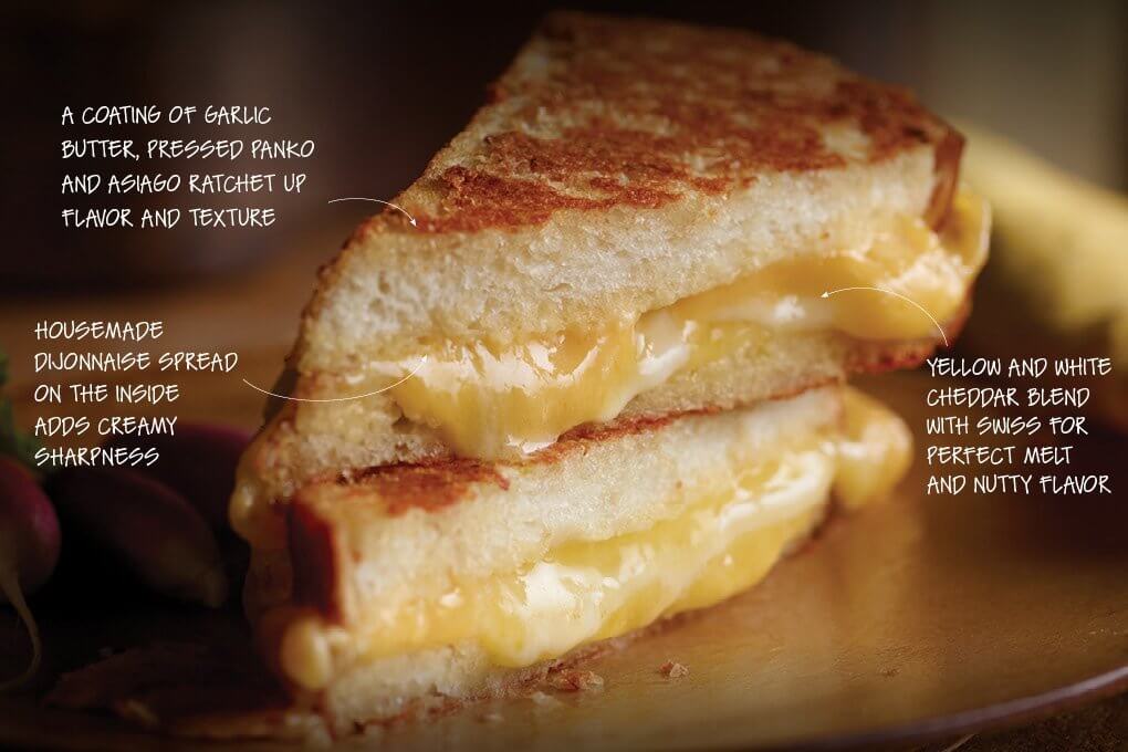 HopMonk Tavern’s eponymous grilled cheese is a study in the success of attention to detail—from the housemade sourdough to the cheese blend to the crispy coating.