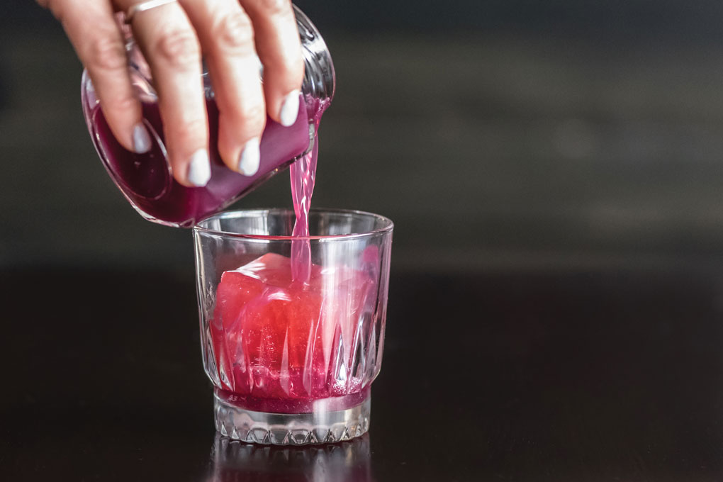 Here’s to PB&J! The Old School at Arbella in Chicago features peanut-butter-infused vodka and a large cube of jelly ice. The end result is an inviting cocktail that truly evokes the childhood lunch-box favorite.