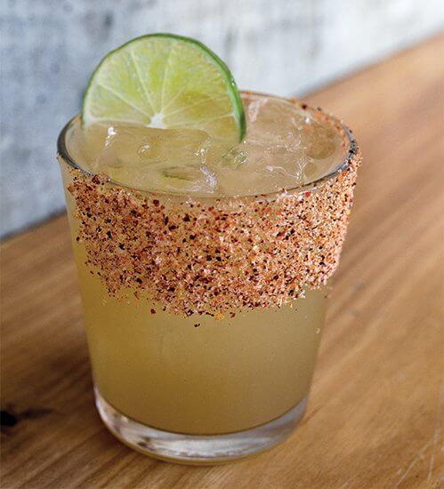 Sweet Heat, at Spoonbar in Healdsburg, Calif., shows off its Latin flavor. It includes mango and pepper-infused tequila, Ancho Reyes, agave, lime, and mango-pepper salt.