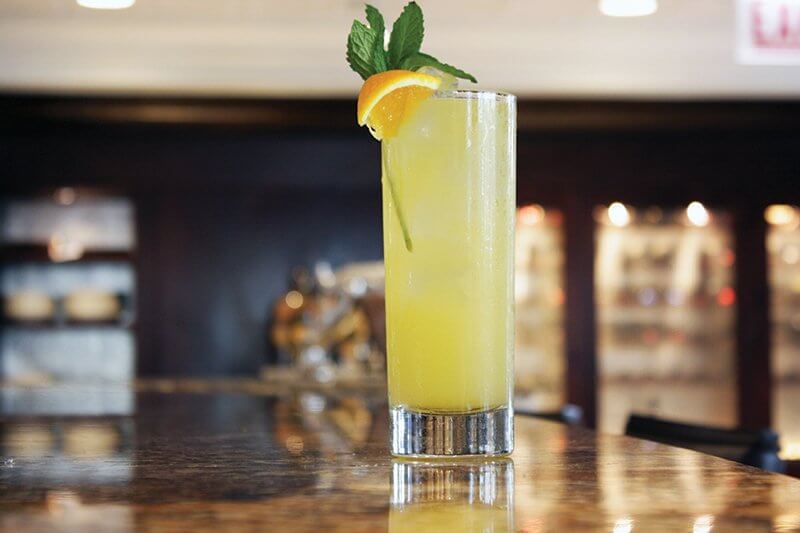 At South Water Kitchen in Chicago, the beverage menu includes this Clementine Lemonade, with clementine-cayenne syrup, lemonade and soda water.
