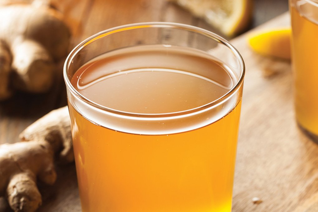 Kombucha gives cocktails a boost, both in health benefits and flavor depth. Light fizziness adds to the overall appeal.