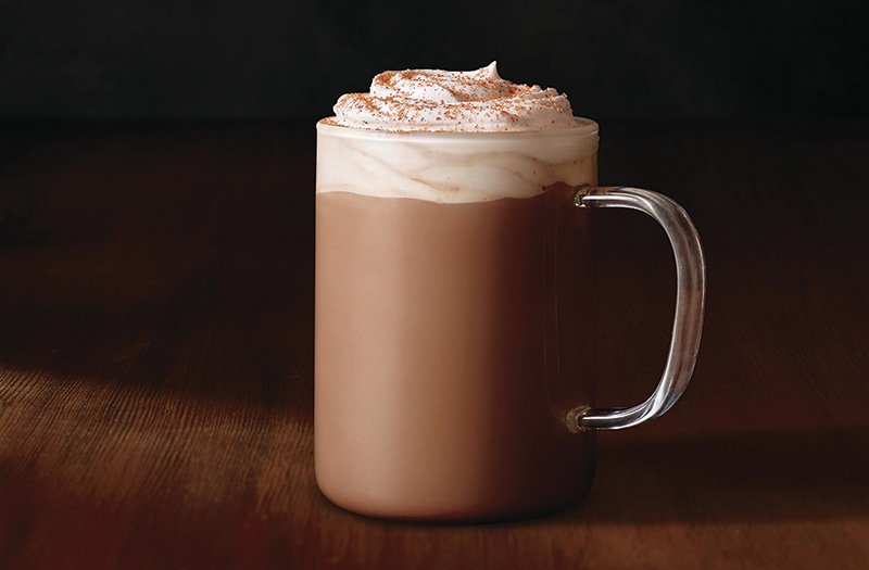 Ancho and cayenne chile spices give Starbucks’ new Chile Mocha an extra kick. Cocoa, cinnamon and vanilla provide the mellow sweetness.