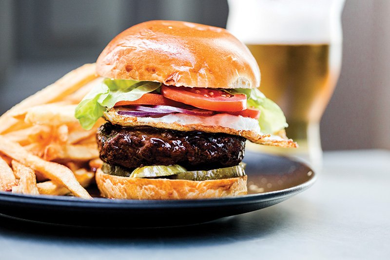 A perfect union of an inception-stage flavor with a ubiquitous one, this burger from Dirty Habit at the Hotel Monaco in Washington, D.C., boasts Japanese mayo and teriyaki.