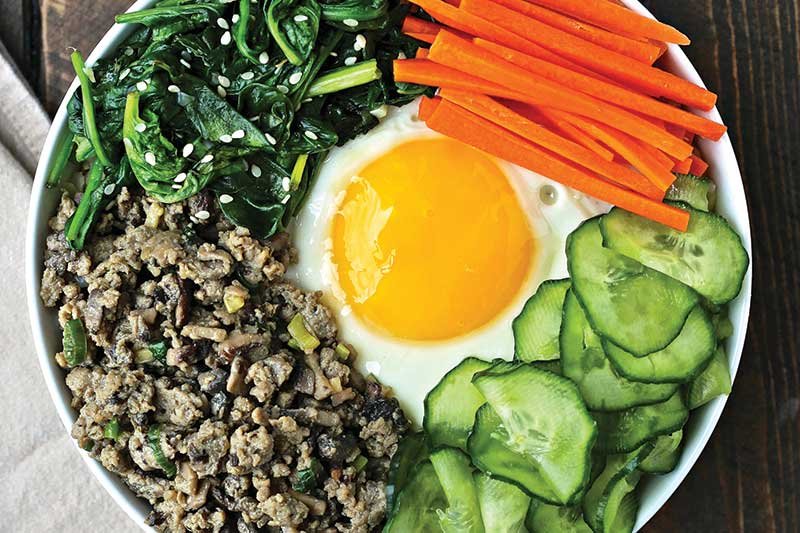 Minced portobello ups the umami in a blend of ground turkey.