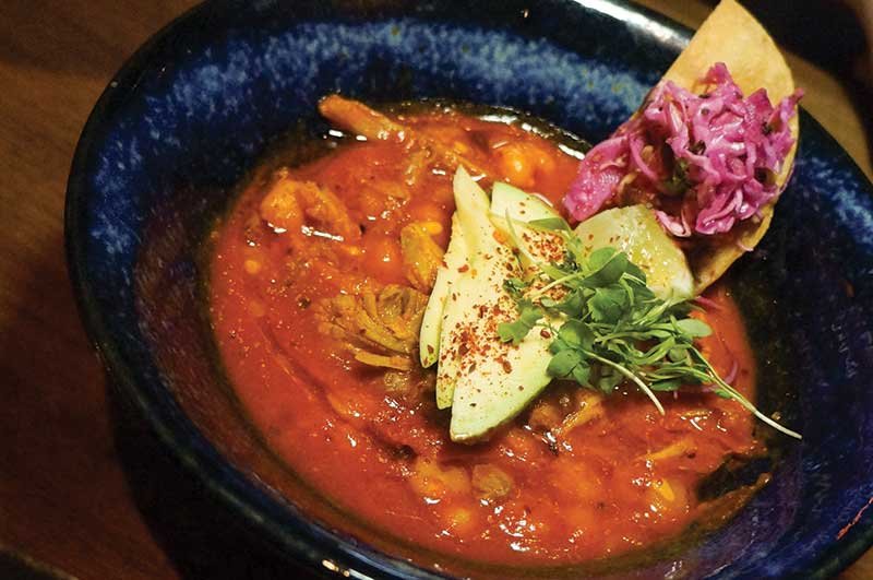 Indian posole at Tapestry in New York offers big flavor.