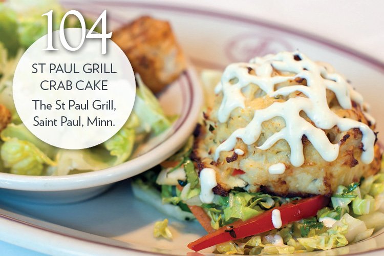 St. Paul Grill Crab Cake - colossal blue crab served with citrus-tarragon aïoli