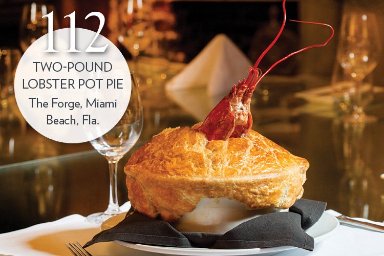 Two-Pound Lobster Pot Pie with root vegetables and mustard sauce