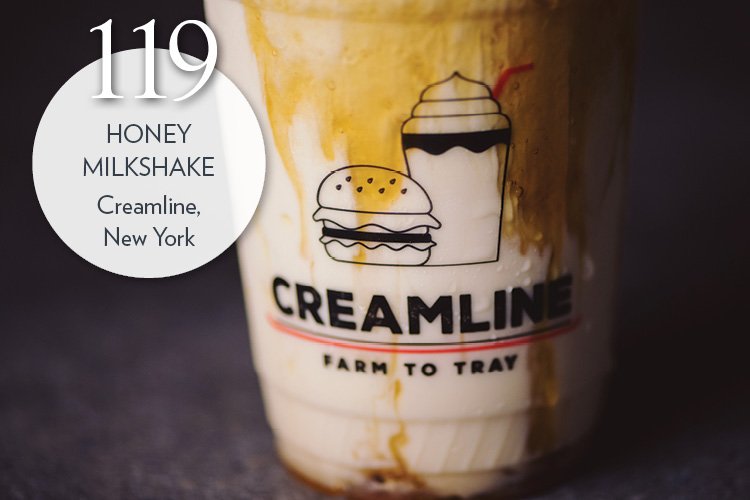 Honey Milkshake with all-natural honey from Catskills Provisions, Ronnybrook Farm Dairy soft-serve vanilla ice cream