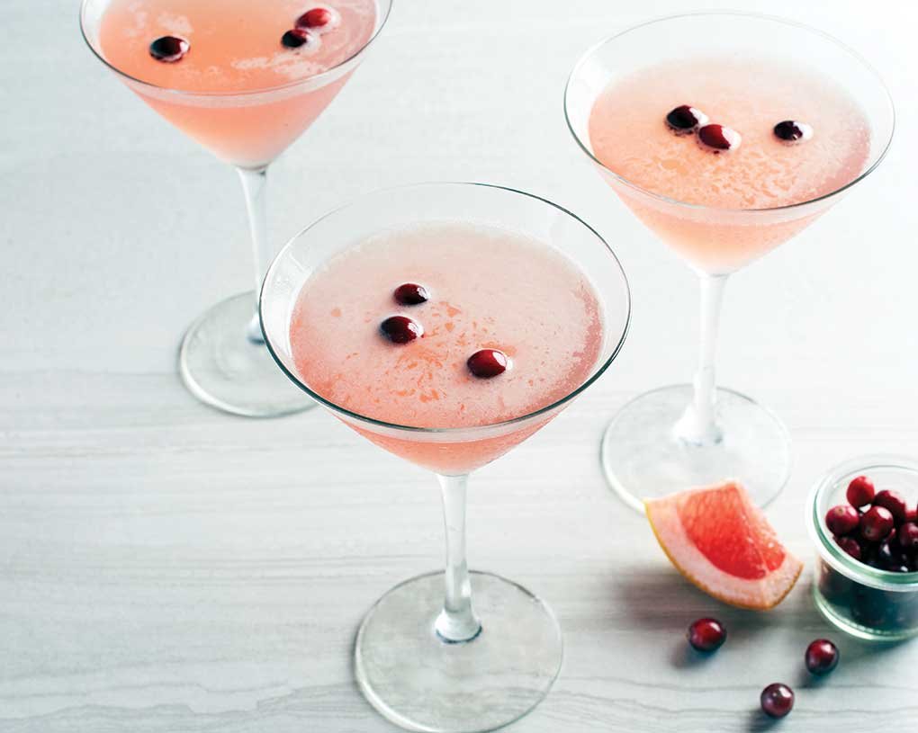 California Pizza Kitchen makes grapefruit vodka the star in its Socialite Cosmo, which also features orange blossom liqueur, cranberry and agave sour, topped with bubbles.