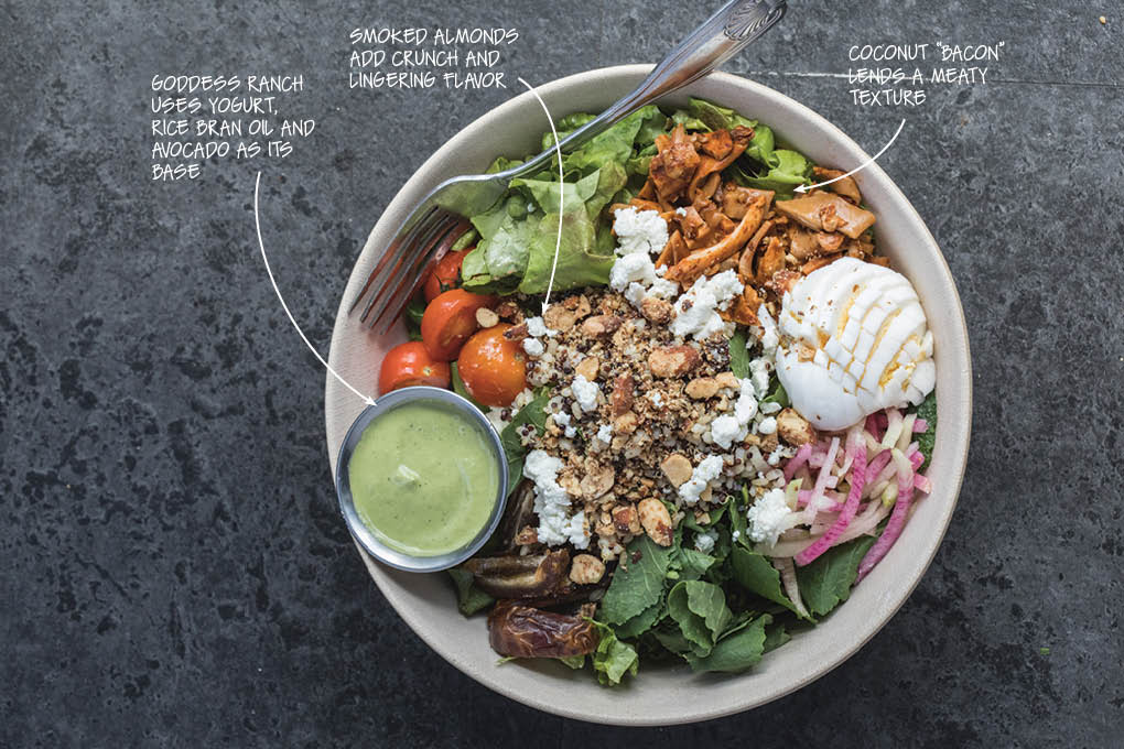 Denver’s Vital Root menus a Cobb salad that fits its vegetarian sensibility while still delivering on the promise of that popular flavor system.