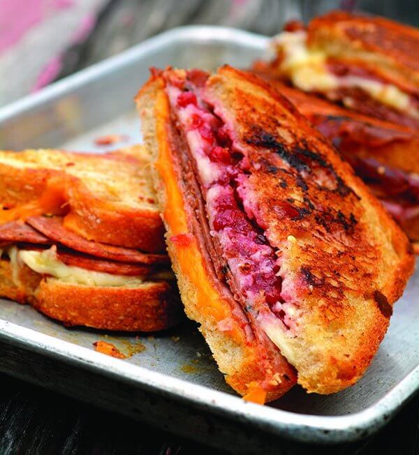 The Charcuterie Grilled Cheese at Barleygarden comes piled high with salami, pastrami, pepperoni and a choice of Swiss, provolone, American or all three. 