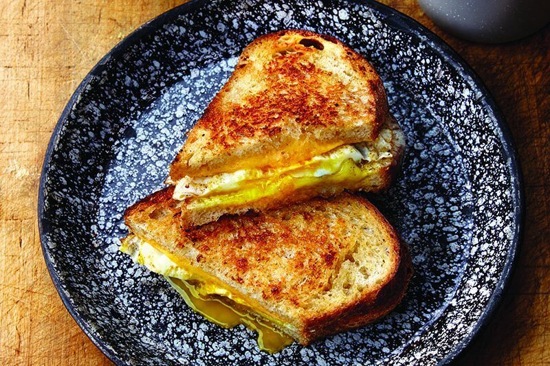 The Classic Egg & Cheese grilled cheese at the American Grilled Cheese Kitchen shows off how at-home this sandwich is in the breakfast category.