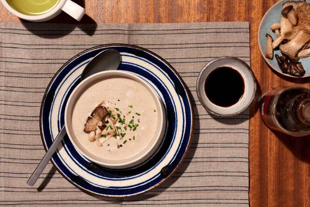The addition of Chobani® Greek yogurt makes an ultra-creamy mushroom soup with irresistible umami flavor.