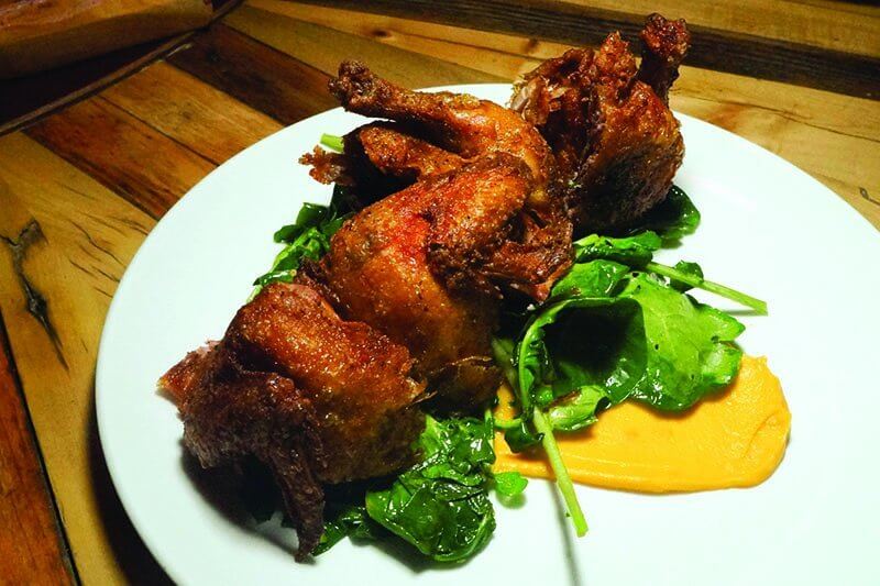 Chicken-fried poussin at 21 Greenpoint in Brooklyn, N.Y.