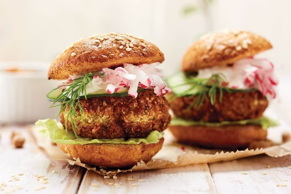 Move the falafel into a mini-burger format with a simple shift in shape