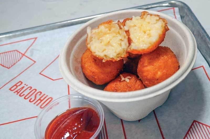 Cheddar hash browns are a hit at Bäcoshop in Culver City, Calif.