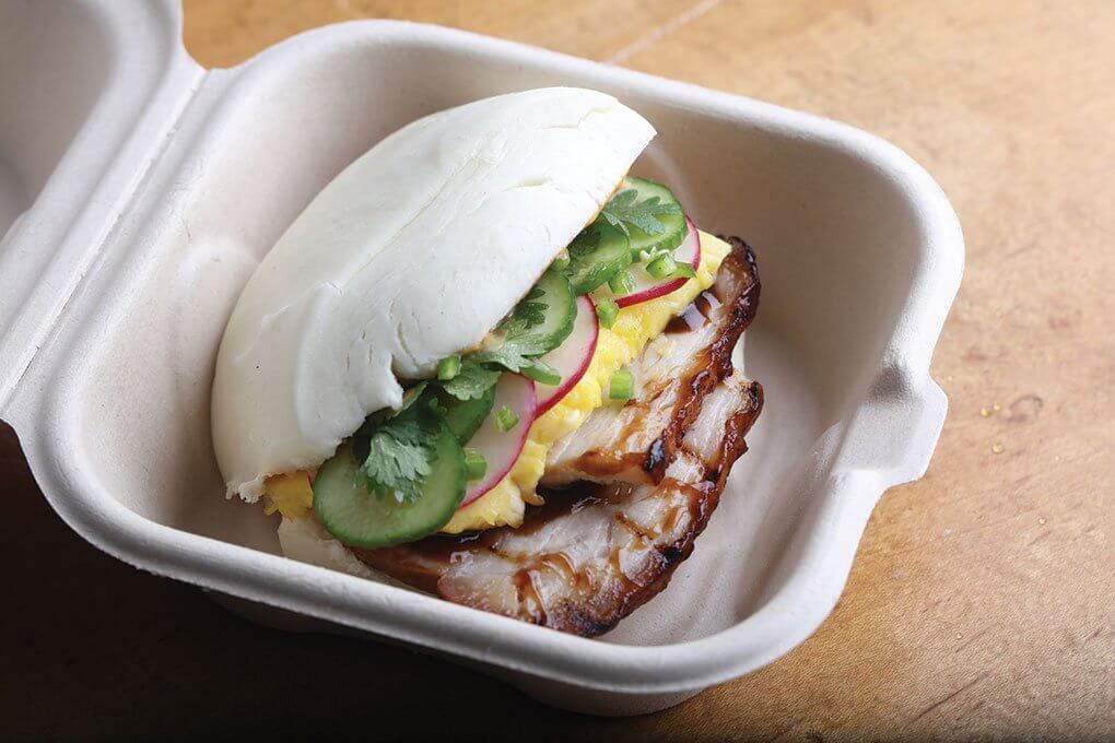 Breakfast Pork Belly Bun