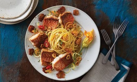 <span class="entry-title-primary">Snapping up Flavor</span> <span class="entry-subtitle">Rickie Perez, Executive Chef/Founder of Logan Oyster Socials, a traveling oyster bar in Chicago, serves up a seafood pasta that is a perfect 10</span>