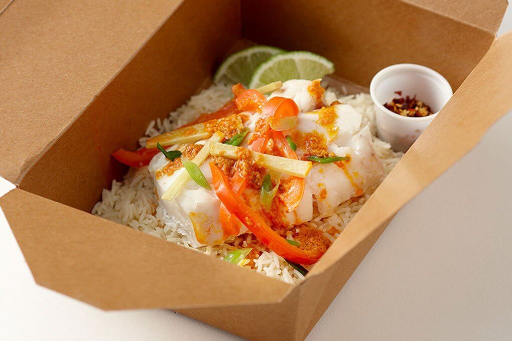 Thai Curry “Quick” Alaska Cod with Instant Basmati Rice