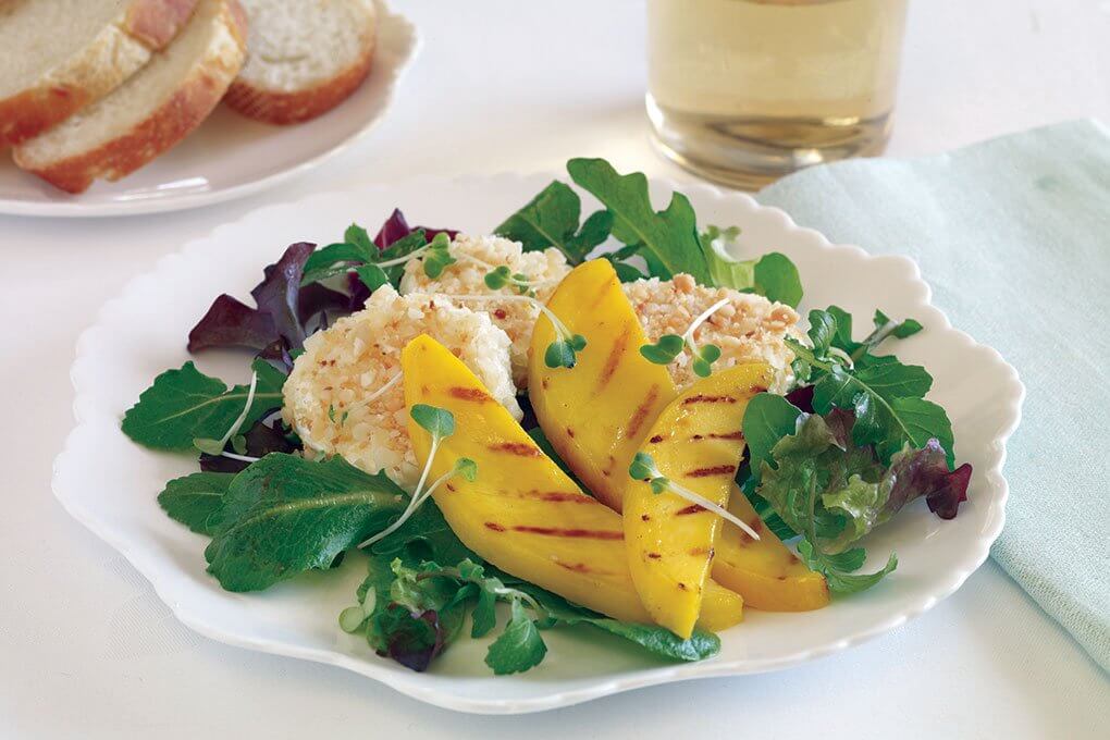 Grilled Mango & Goat Cheese Salad