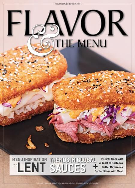 Flavor & The Menu cover Nov-Dec 2019