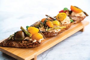 Grilled Asapargus Bruschetta