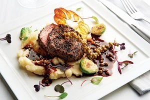 Blackberry-Agave Peppercorn Steak