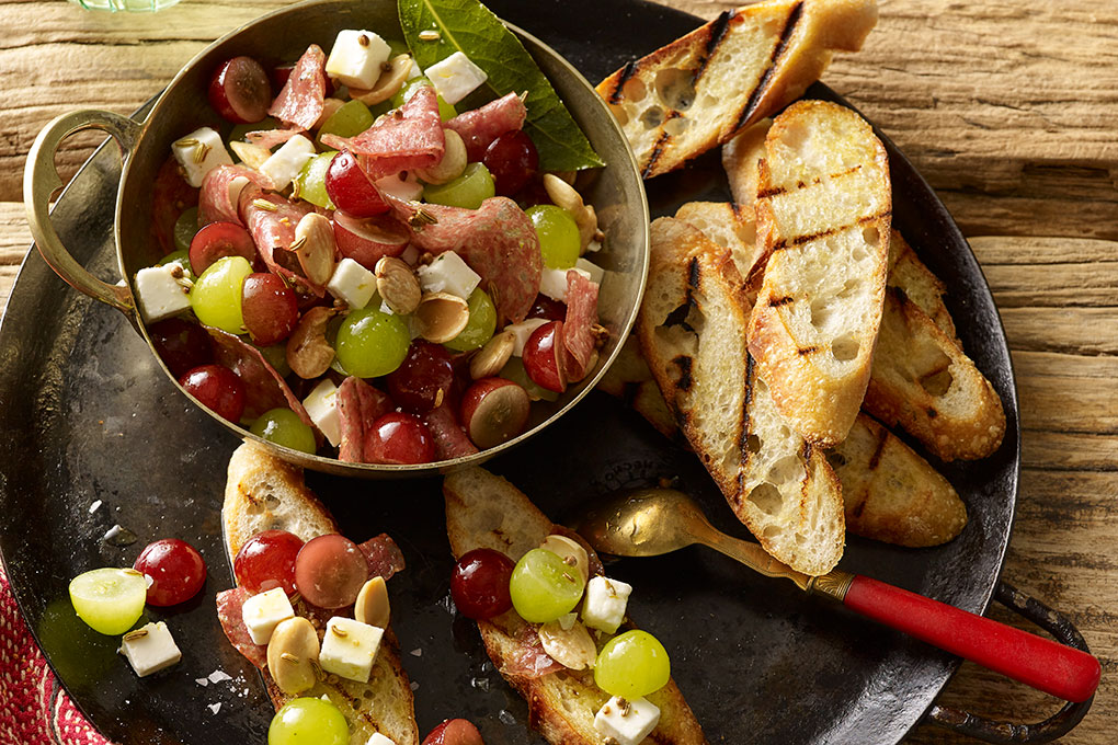 Aromatic Marcona Almonds and California Grapes photo