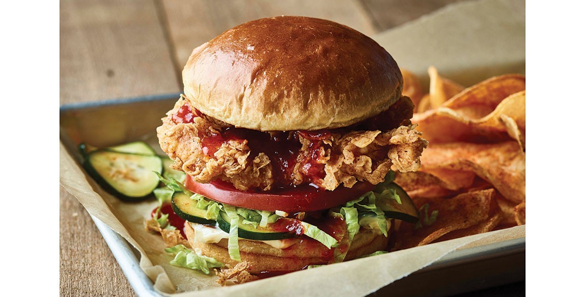 Crispy Sriracha Chicken Sandwich Flavor The Menu