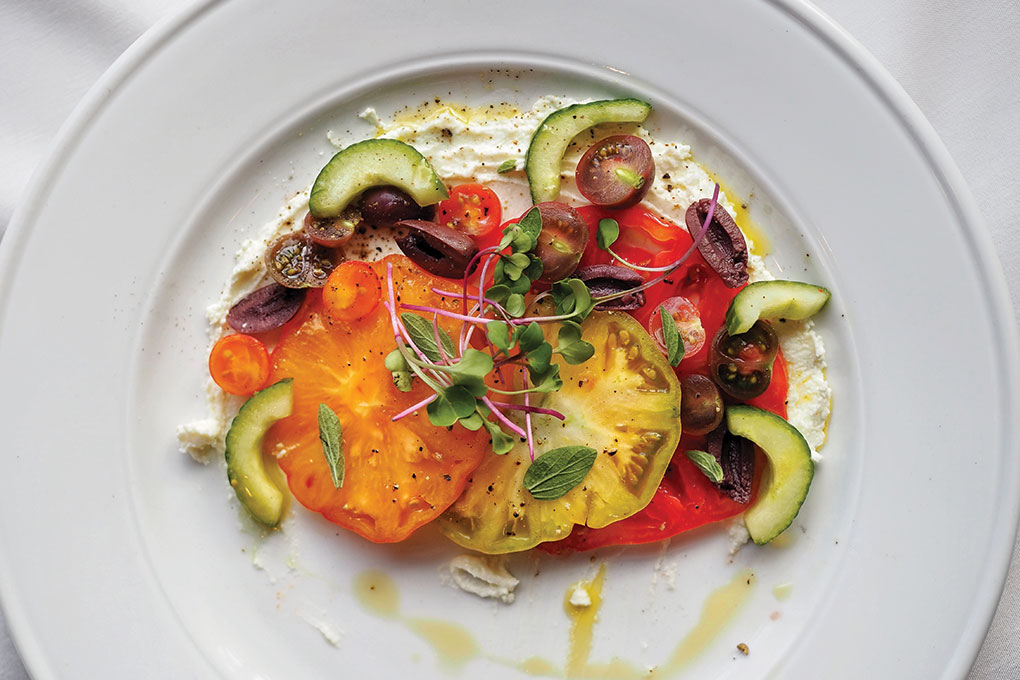 Deconstructed Greek salad photo