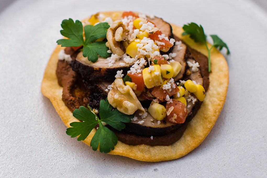 Walnut Chocolate Mole Tostada photo