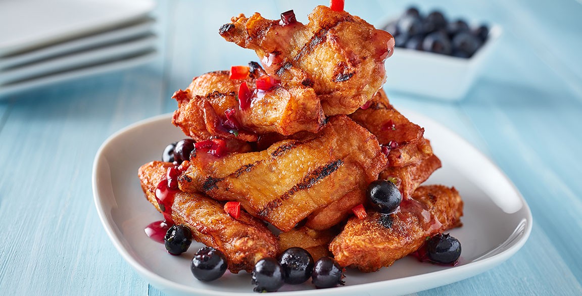 Blazin’ Blueberry Glazed Wings