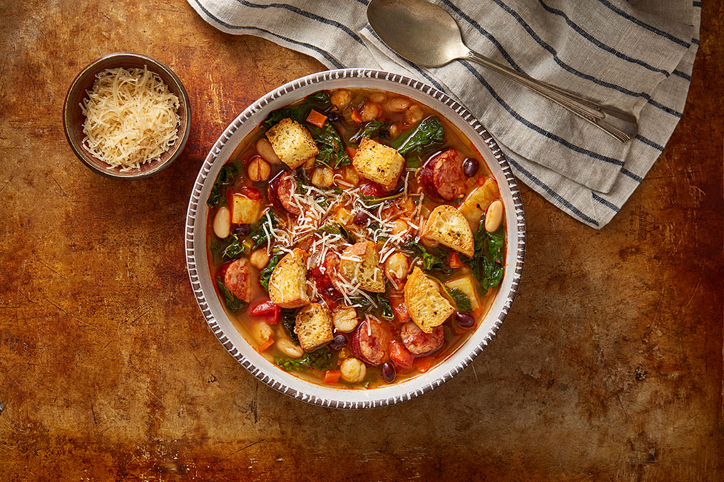 Portuguese Chorizo, Kale, and Bean Soup photo