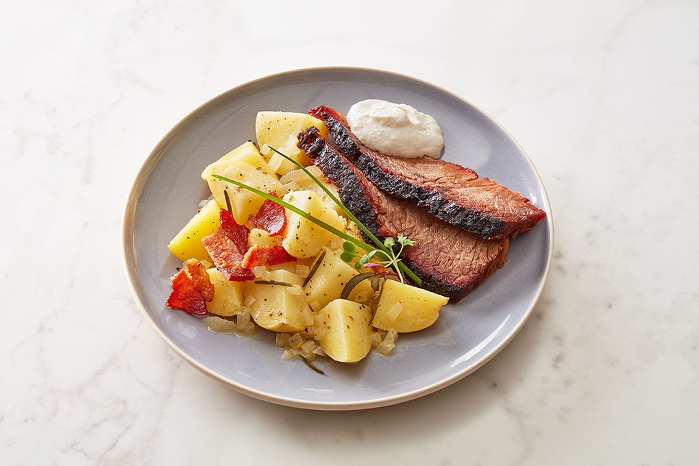 Picture for Warm German Idaho® Potato Salad with Smoked Brisket