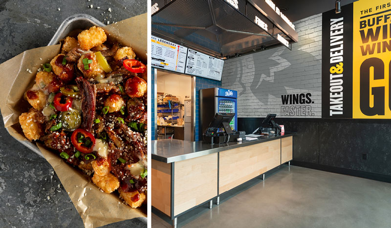 Buffalo Wild Wings’ Dirty Dubs Tots are part of the chain’s new smoked brisket launch. The tots sport Hatch queso, adobo, honey barbecue, pickled jalapeño, Fresno chiles and Cotija. Buffalo Wild Wings GO opened its first location in June, helping the brand maximize delivery opportunities.