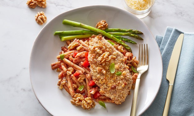 <span class="entry-title-primary">California Walnut Parmesan Chicken</span> <span class="entry-subtitle">Recipe courtesy of James Musser, Copeland’s New Orleans </span>