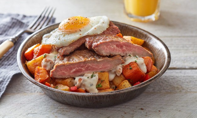 <span class="entry-title-primary">Chicken-Fried Aussie Steak Breakfast Bowl</span> <span class="entry-subtitle">Recipe courtesy of Renate DeGeorge</span>