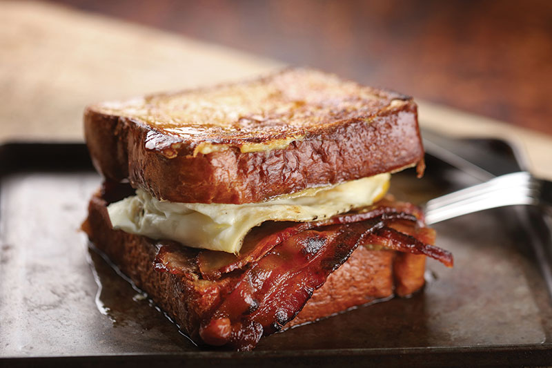 Maple Bacon French Toast Breakfast Sandwich