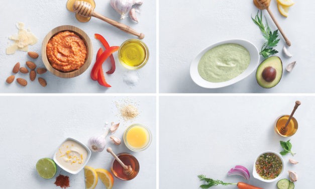<span class="entry-title-primary">Essential Sauces for Every Menu</span> <span class="entry-subtitle">4 flavorful, versatile sauces featuring pollinator garden-inspired ingredients</span>