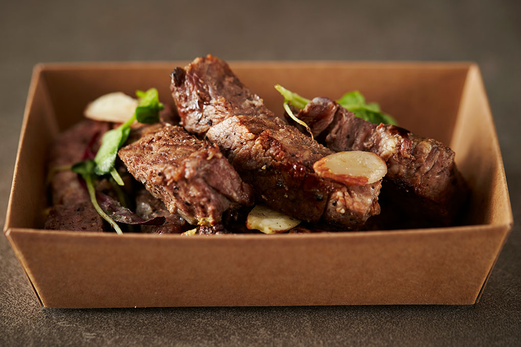 Take-out beef steak