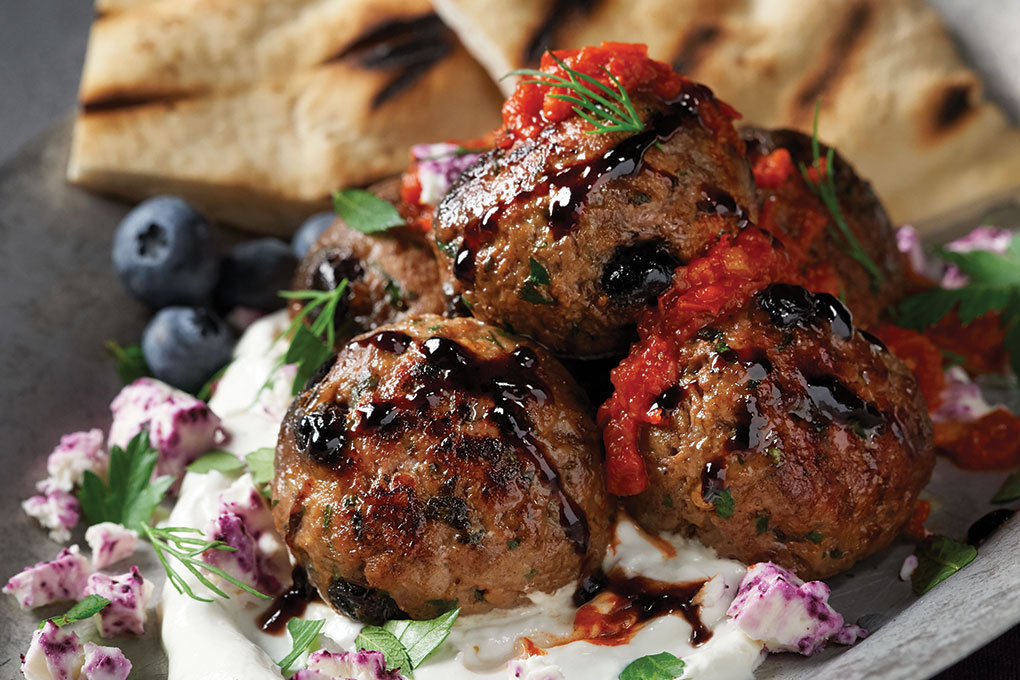 Blueberry Mediterranean Meatballs