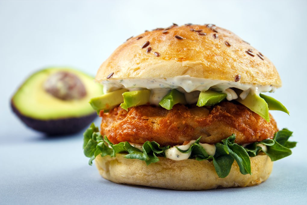 Crispy Nashville hot fish sandwich