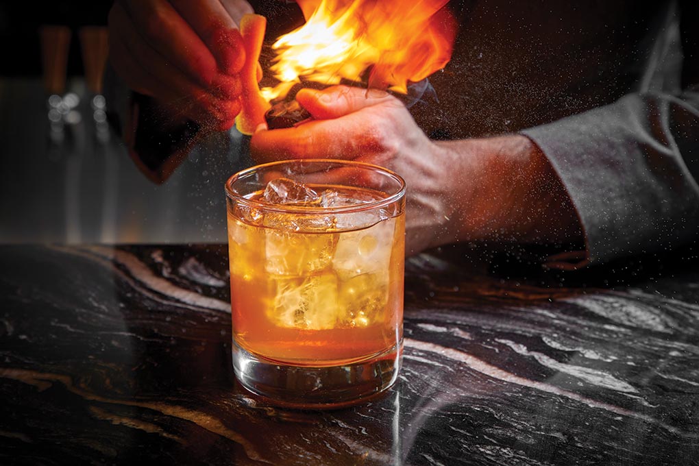 Caramelized Rum Old Fashioned