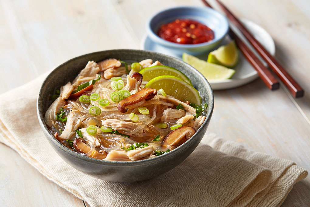 With bean thread noodles, kale, shiitake mushrooms, and a ginger-lemongrass broth, this updated Hawaiian dish handed down from Chinese immigrants is a cure-all for what ails you.