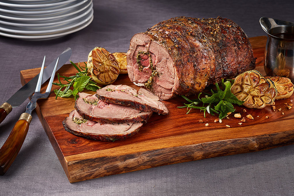 Picture for Herb-roasted Aussie Leg of Lamb with Hazelnut Demi-glace recipe