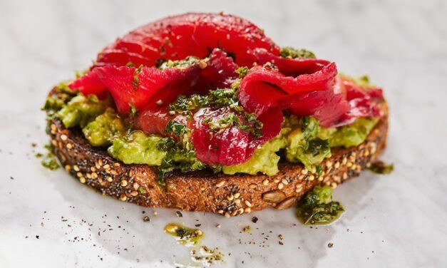<span class="entry-title-primary">Avocado Toast with Beet-Cured Alaska Salmon</span> <span class="entry-subtitle">Alaska Seafood Marketing Institute</span>