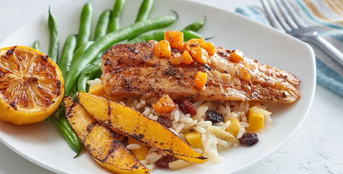 Grilled Red Snapper Fillet