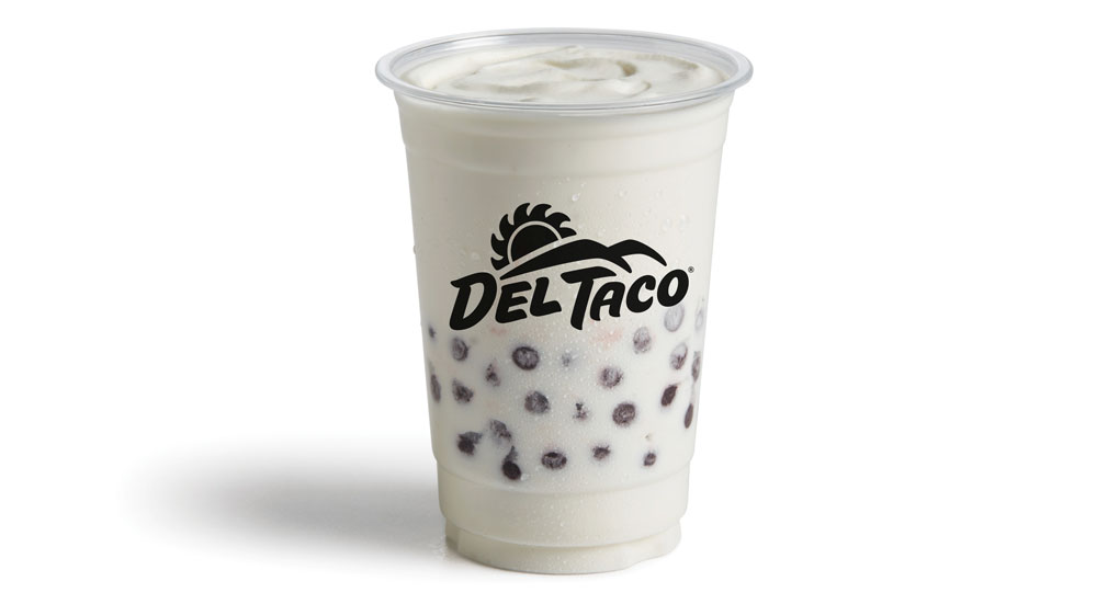 Del Taco’s spin on boba takes shape in its line of “poppers,” including a test rollout of Mini Shake Poppers. This first-of-its-kind treat adds round bursts of blueberry or peach popping pearls to a mini version of Del Taco’s cult-classic premium vanilla shake.