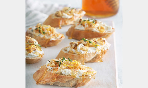 <span class="entry-title-primary">Honey, Herb Goat Cheese & Walnut Crostini</span> <span class="entry-subtitle">Recipe courtesy of Chef Jonathan Buckholz</span>