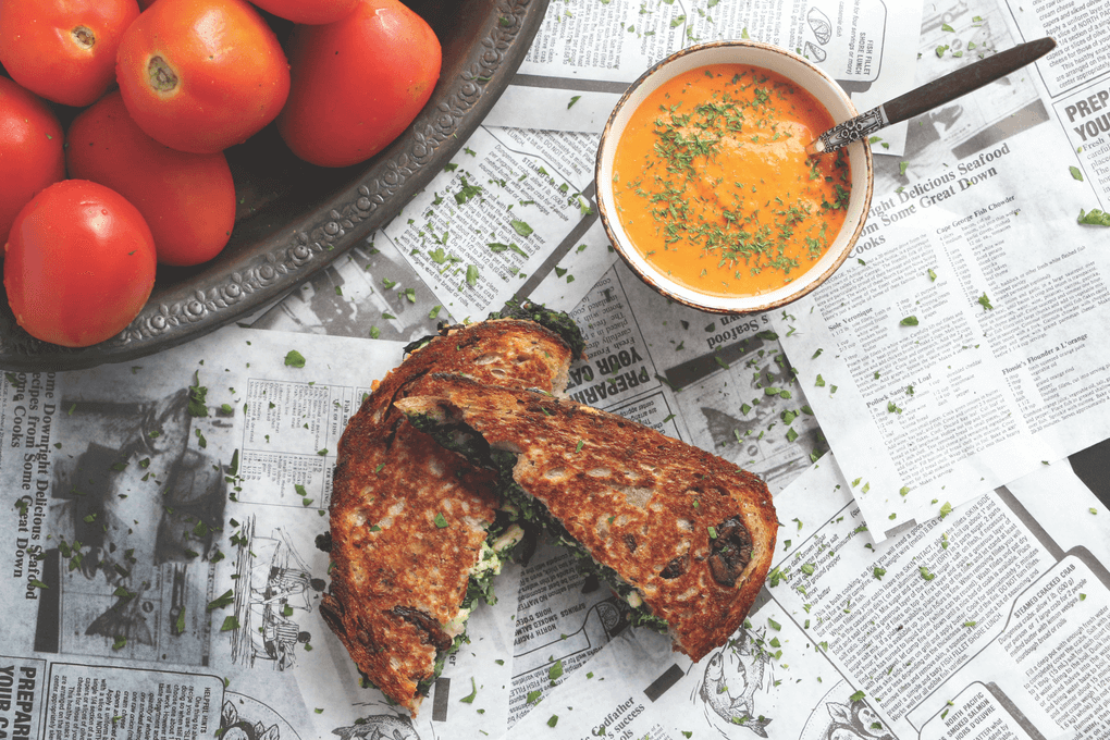 Spanakopita is reimagined at Committee in Boston, moving a grilled cheese into Greek territory while upgrading the toasted sandwich with the craveable flavors of spinach, feta and kasseri cheeses. It’s served on sourdough and paired with tomato soup, naturally.